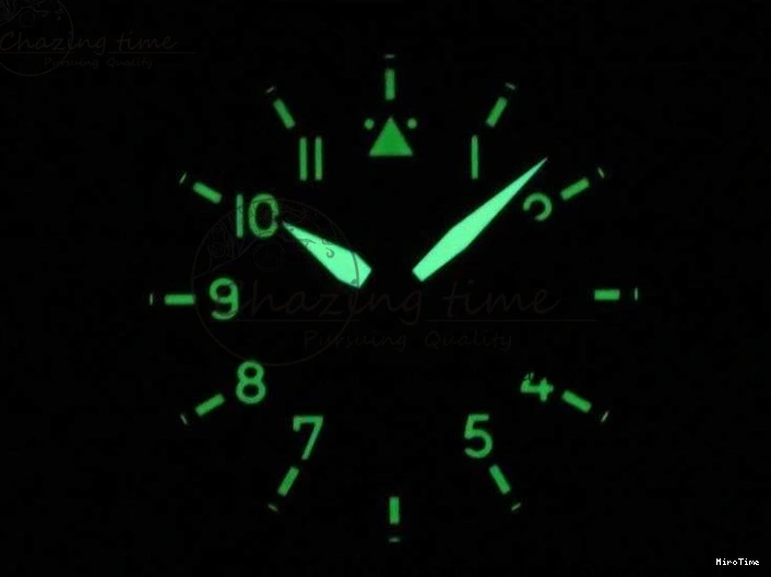 MIROTIME 0306 Big Pilot IW501004 Titanium ZF 1:1 Best Edition Black Dial On Brown Leather Strap A ZeroBulk 7212